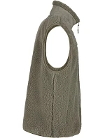 Build your Brand BY 407 Unisexová fleecová vesta „Bonded Sherpa“ 56.0407 bledo olivová