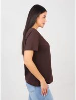 Tričko RV TS A1095.33 tmavohnedé