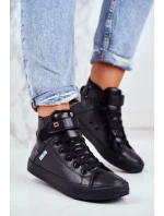 Zateplené kožené tenisky BIG STAR Black