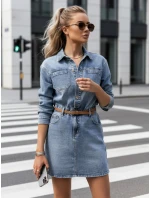 Dámske mini šaty JINELLA EY2569 Jeans blue - Fashion Street