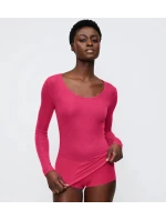 Vrstvový top s výstrihom - Flashy Pink - TRIUMPH Flashy Pink - TRIUMPH