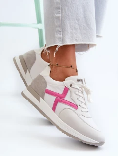 Sneakersy Damskie Na Platformie INBLU IN000362 Białe