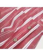 Červené bavlnené šaty (345ART)