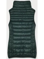 Tmavozelená dámska vesta so stojačikom (B2722-10)