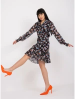 Dámske šaty-DHJ-SK-C2212.35-čierne