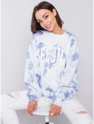 Mikina DS BL 1118.60 bielo-modrá
