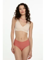 Bezšvové nohavičky Mousse Maxi peach - Julimex