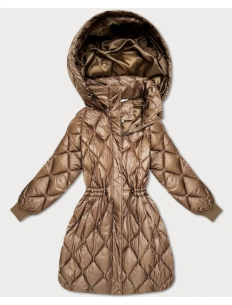 Dámska zimná bunda Plus Size Minority Brown (M2-6518-305)