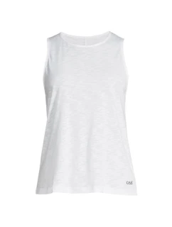CASALL Soft Texture Tank biele tréningové tričko