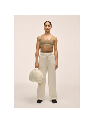 Dámske nohavice CASALL Peachy Straight Leg Jogger, biela farba Dámske nohavice CASALL Peachy Straight Leg Jogger, biela farba
