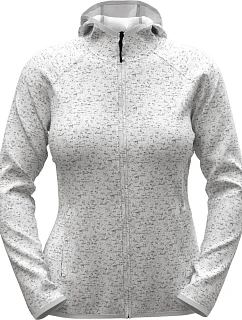Stedman Lux Knit Fleece Jacket Women Dámska pletená fleecová bunda s kapucňou 05.5560 svetlošedá melírovaná