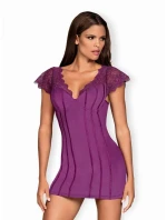Výnimočná košieľka Moketta chemise purple - Obsessive Výnimočná košieľka Moketta chemise purple - Obsessive