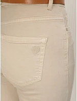 Dámske džínsy Mom Fit s opaskom, béžové, FashionStreet UY3084