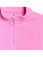 Dievčenská fleecová mikina 4F F060 fuchsiová 4FJWAW25UFLEF060 55S