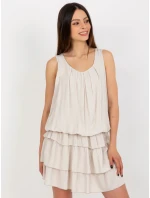 TW SK BI 8139 šaty.44 svetlo béžová