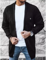 Pánsky čierny sveter FashionStreet WX1985 Pánsky čierny sveter FashionStreet WX1985