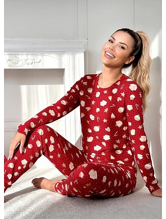 Piżama Donna Cookie Long DŁ/R S-2XL Piżama Donna Cookie Long DŁ/R S-2XL