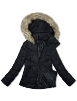 Dámska krátka prešívaná zimná bunda J Style Black (5M3153-392)
