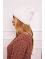 Fleecová čiapka Anna K238 biela