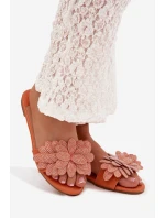 Dámské ploché s ozdobou oranžové Grelora