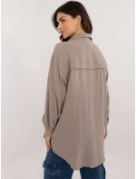 Košeľa D70032M11066D1 tmavá lila