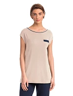 Vamp - Krátka dámska nočná košeľa BEIGE SOLEIL S 14191 - Vamp Vamp - Krátka dámska nočná košeľa BEIGE SOLEIL S 14191 - Vamp