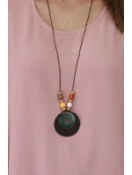 Nadrozmerná blúzka s príveskom tmavoružovej farby Nadrozmerná blúzka s príveskom tmavoružovej farby