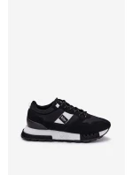 Sneakersy Męskie Na Platformie Lee Cooper LCJ-25-03-3378M Czarne