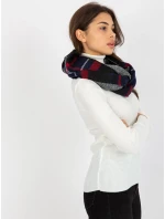 Tunelový šál AT KM 1402.20 tmavo modrá červená