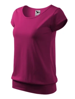 City tričko fuchsiovo červená