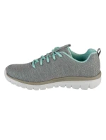 Dámska športová obuv Twisted Fortune W 12614-GYMN Grey with Turquoise - Skechers Dámska športová obuv Twisted Fortune W 12614-GYMN Grey with Turquoise - Skechers