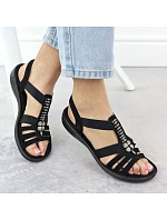 Dámske sandále Romansh black Rieker 60806-00 Dámske sandále Romansh black Rieker 60806-00