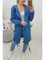 Zateplená džínsová bunda s kapucňou