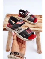 Dziecięce Sandałki Grendene Kids JJ385011 Czarno-Czerwone