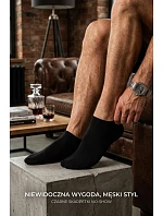 Pánske členkové ponožky Ultra Thin Black Pánske členkové ponožky Ultra Thin Black