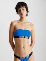 Dámska plavková podprsenka Bandeau KW0KW01966 C4X modrá-čierna - Calvin Klein