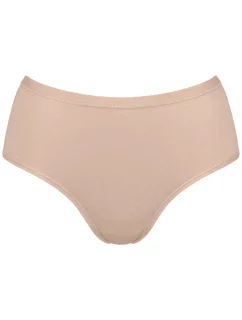 Dámske bavlnené midi nohavičky GO Daily - BROWN - Body 00LZ - SLOGGI