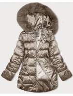 Dámska bunda bomber S'west beige (B8192-12) Dámska bunda bomber S'west beige (B8192-12)