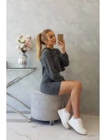 Súprava blúzky a sukne v grafitovej farbe Súprava blúzky a sukne v grafitovej farbe