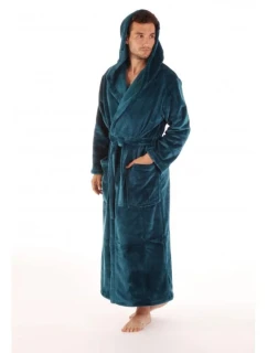 Unisex župan s kapucňou Siena 3156 Petrol - Vestis