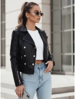 Dámska kožená bunda ramones TRUCCO black FashionStreet TY4178 Dámska kožená bunda ramones TRUCCO black FashionStreet TY4178