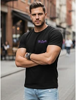 Pánske bavlnené tričko s potlačou No Limits casual black FashionStreet NX0134R Pánske bavlnené tričko s potlačou No Limits casual black FashionStreet NX0134R