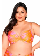 Mäkká plavková podprsenka Ava SK 215 Tangerine Maxi