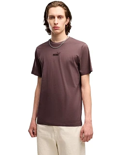 Pánske tričko Puma ESS Small No.1 s logom uprostred, hnedé, 692912 91