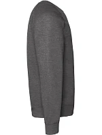 Fruit of the Loom Classic Raglan Sweat – mikina s raglánovými rukávmi 16.2216 tmavošedá melírovaná