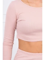 Súprava blúzky a sukne tmavo púdrovo ružová Súprava blúzky a sukne tmavo púdrovo ružová