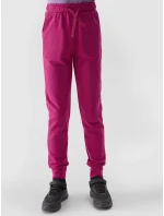 Dievčenské tepláky typu jogger 4F - ružové