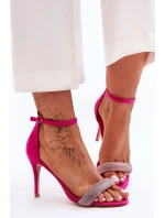 Sandále na podpätku model 181049 Step in style Sandále na podpätku model 181049 Step in style