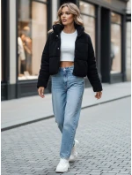 Dámska krátka zimná bunda z alpaky CELESTIAL black FashionStreet TY4481z Dámska krátka zimná bunda z alpaky CELESTIAL black FashionStreet TY4481z
