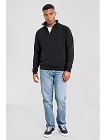 Fruit of the Loom Iconic Premium Zip Neck Sweat – ťažká mikina s 1/4 zipsom 16.2288 čierna Fruit of the Loom Iconic Premium Zip Neck Sweat – ťažká mikina s 1/4 zipsom 16.2288 čierna